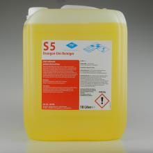 S5 Orangen-Uni-Reiniger, stark anlösend, universell einsetzbar, 1 Liter Flasche und 10 Liter Kanister